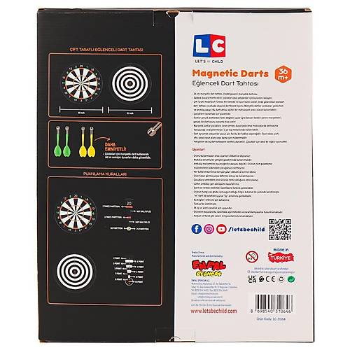 31064-LC E�lenceli Manyetik Dart -Lets be Child