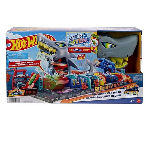 HTN82 Hot Wheels Muhte�em K�pek Bal��� Araba Y�kama Oyun Seti