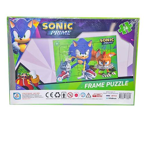 SO7866 Sonic 24 Par�a Frame Puzzle 1 - Utku Oyuncak