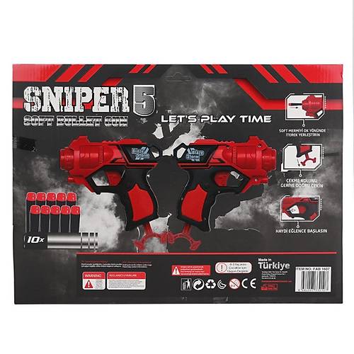 FAB 1607 Hedefli Dart At�c� Tabanca -Prestij Oyuncak