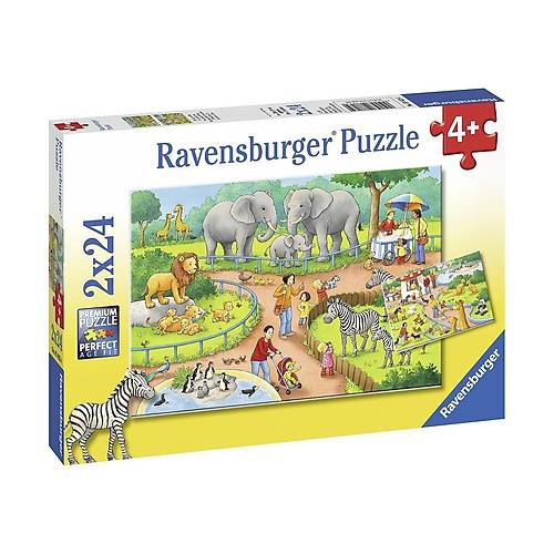 78134 Hayvanat Bah�esi 2x24 par�a Ravensburger Puzzle