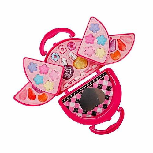 4278 Pretty Pinky 3 Katl� Pembe �antal� Makyaj Seti -Sunman