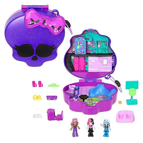 HVV58 Polly Pocket - Monster High Temal Kompakt Oyun Seti