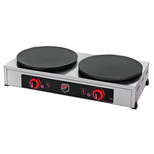 Silverinox Krep Piirici Makinesi iftli 40 + 40 Cm