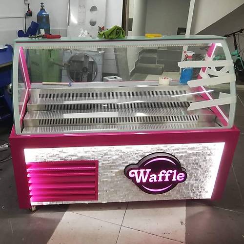 Ta Dekorlu Waffle Tezgah