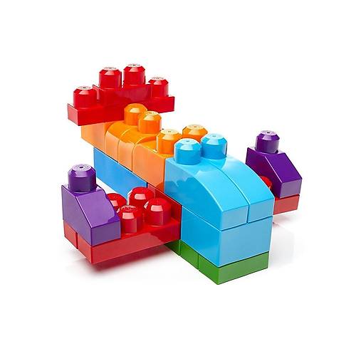 CYP67 MEGA BLOKS� 60 par�al� Blok Torbalar� 2 asorti - Mavi - Pembe +1 ya�