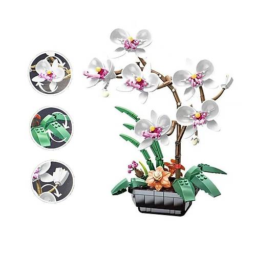 JK29012 JAK� BEYAZ ORK�DE SAKSIDA 581 PAR�A BLOCK OYUNCAK