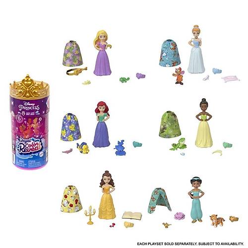 HMB69 Disney Prensesleri Color Reveal Renk De�i�tiren Ana Karakter Bebekler - 1.Seri