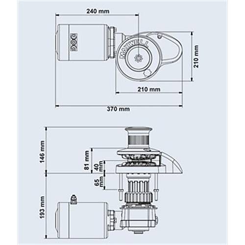 Maxwell RC-8 1000W 24V 8mm Tamburlu Dik Irgat