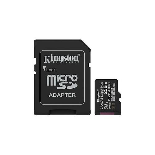 256GB microSDXC Canvas Select Plus Gen3 150MB/s A1 Card + Adapter