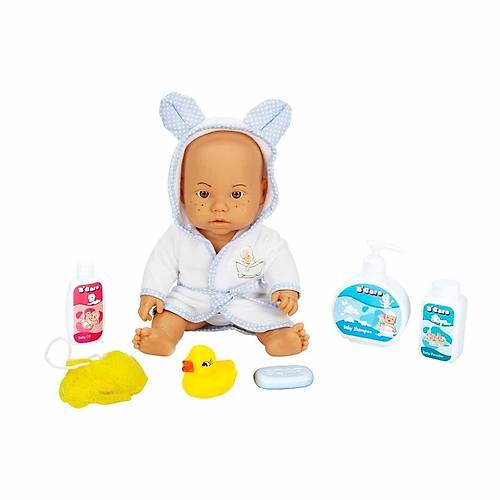 030031 Sunman, Bebelou Banyo Zaman� Bebek Seti, 35 cm / +3 ya�