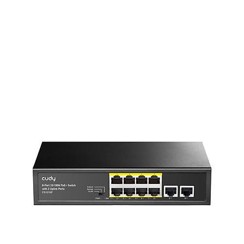 CUDY 8Port 10/100M PoE+ 2Up 80W Switch