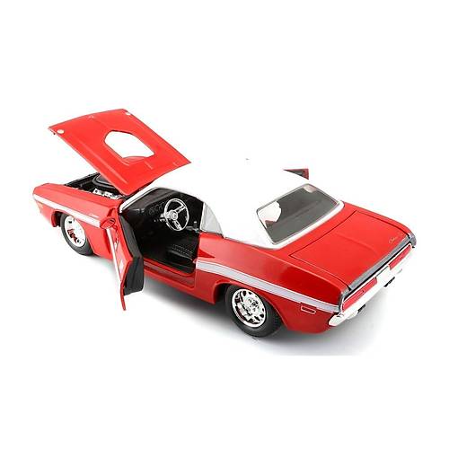 MAY 31263 1970 Dodge Challenger RT Coupe 1:24 Model Araba -Necotoys
