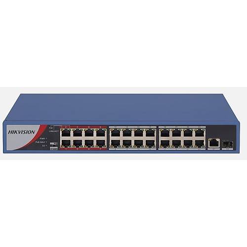 HIKVISION DS-3E0326P-E/M(B) 24xFE+1xGE-1GE/SPF YNETLEMEZ 240W POE SWITCH