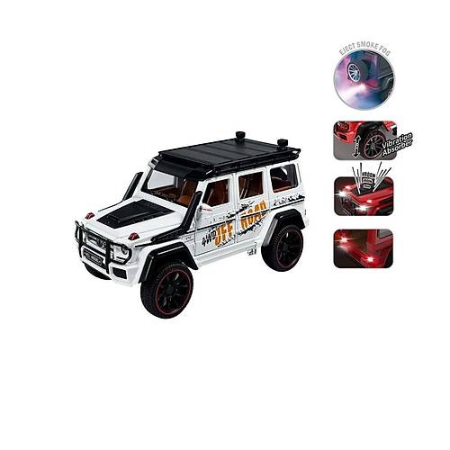 HCL-801P �ek B�rak 1:22 Sesli ve I��kl� Buhar ��kartan Metal Jeep -Vardem