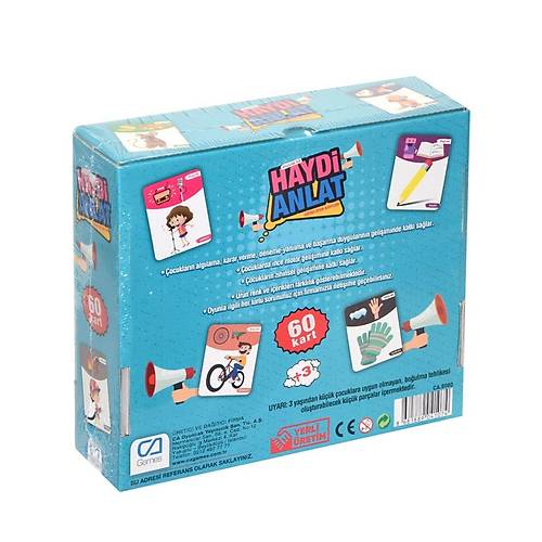 5080 CA Games, Haydi Anlat - E�itici Oyun Kartlar� / +3 ya�