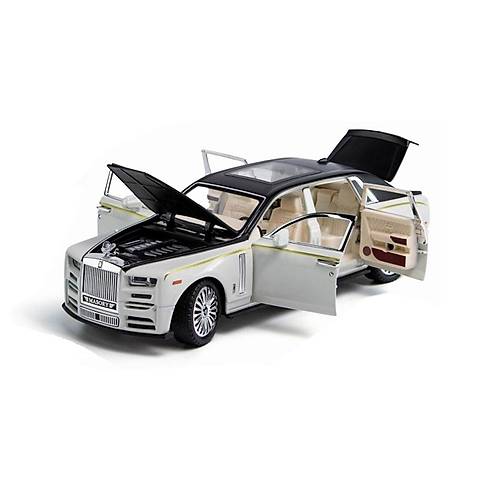 ZHD-B2407- Vardem  �ek B�rak I��kl� ve Sesli Model RR Metal Araba 1:24