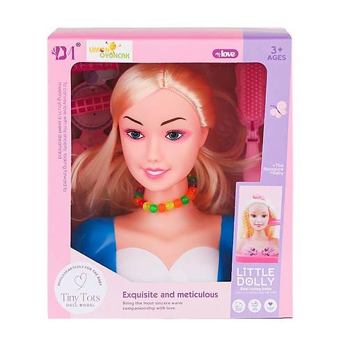 BM3319-1B Little Dolly Model Bebek Y�z� - Limon Oyuncak