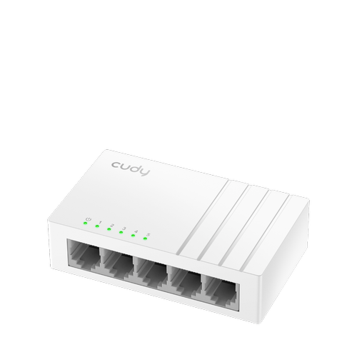 CUDY 5-Port 10/100 Mbps Metal Switch