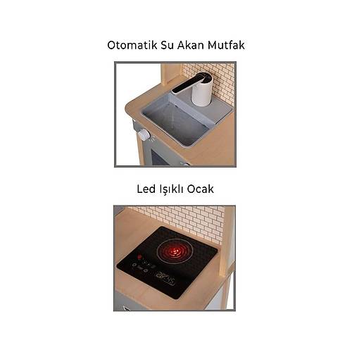 T1030 AH�AP SU AKAN MUSLUKLU VE LEDL� �OCUK MUTFA�I YE��L