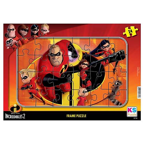 INC 704 Incredibles 2 Frame Puzzle 24 Para