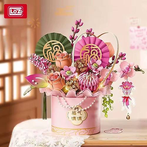 LZ-1964 PEMBE EBED� ���EK SANAT KOVASI 1158 PAR�A BLOCK OYUNCAK