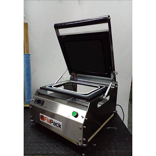 Paslanmaz Kase Tabak Kapatma Makinesi 325x260mm Kvet Tabak GMF-325