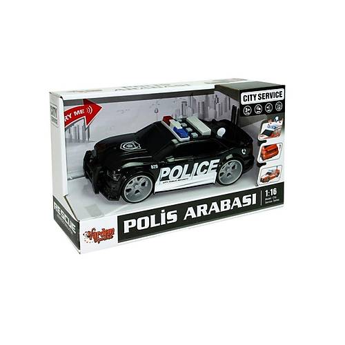 WY620A-B 1:16 S�rtmeli Sesli I��kl� Polis Arabas� -Vardem