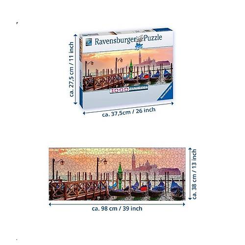 150823 Ravensburger, Gondollar, 1000 Par�a Puzzle