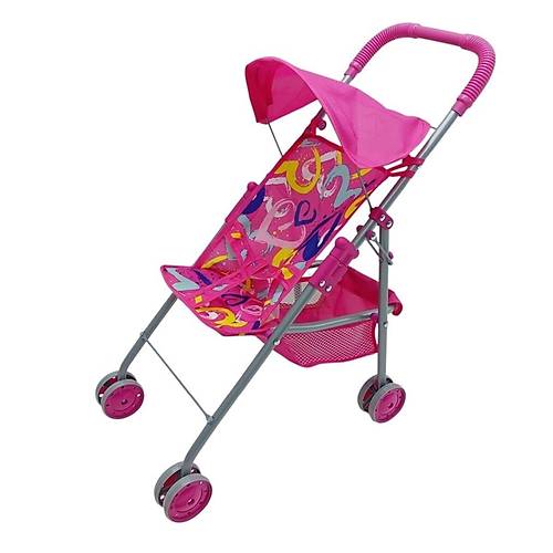 FK6067-Katlanabilir Metal G�lgelikli Bebek Arabas�