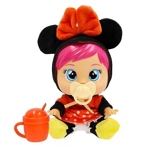 CYB69000 Cry Babies Love and Care Minnie Kost�ml� Bebek