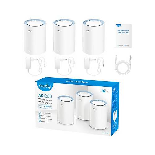 CUDY AC1200 WiFi x3 Mesh Solution