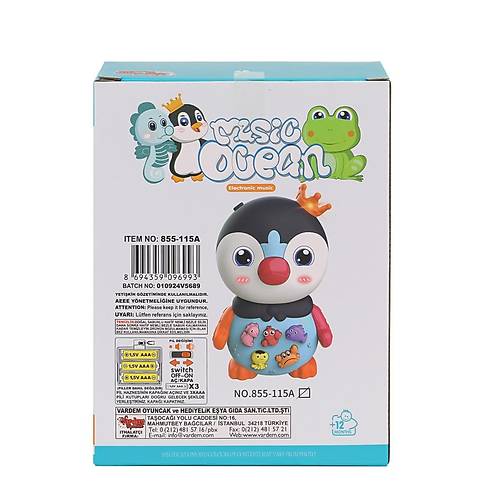 JLG-855-115A I��kl� ve M�zikli Penguen Pianosu -Vardem Oyuncak
