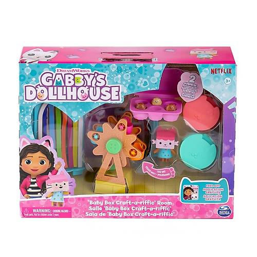 69300 Gabbys Dollhouse Baby Box Cat Craft-a-Riffic Room Gabby Kedi Riffic Odas