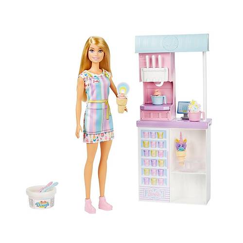 HCN46 Barbie Dondurma D�kkan� Oyun Seti, Barbie Ben B�y�y�nce