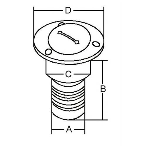 Paslanmaz elik Benzin Dolum az 38mm