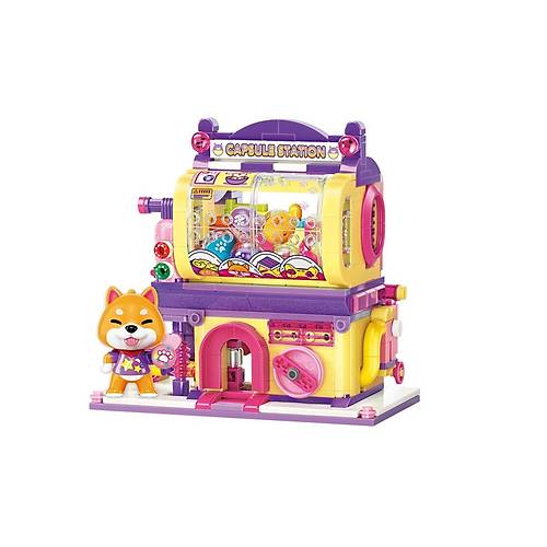 KP28010 Keeppley Lovely Street - Shiba Inu Gashapan Machine 435 Par�a Yap�m Seti