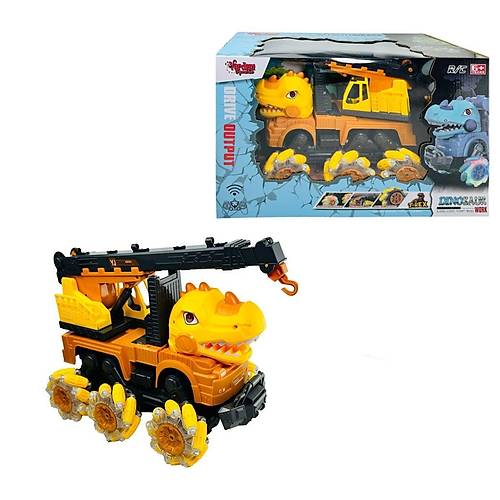 YJ-078-1  Uzaktan Kumandal� Full Fonksiyon 2.4G Dinozor Kamyon Vin� -Vardem