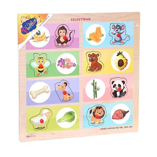 ONY-360-361 Ony�l, Ah�ap Tutmal� E�le�tirme - Hangi Hayvan Ne Yer