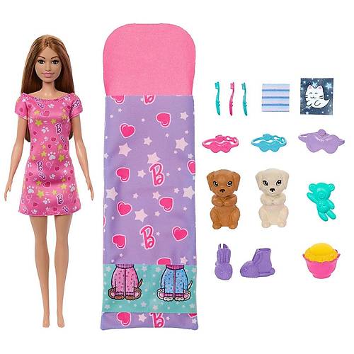 HXN01 Barbie ve K�pek�ikleri Pijama Partisi