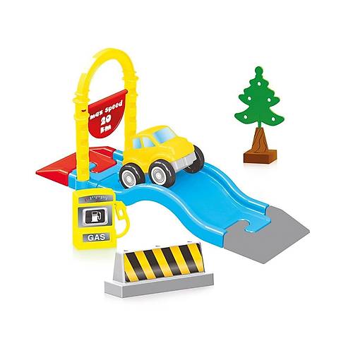 5025 OYUNCAK YOL VE BLOK SET 50 PAR�A