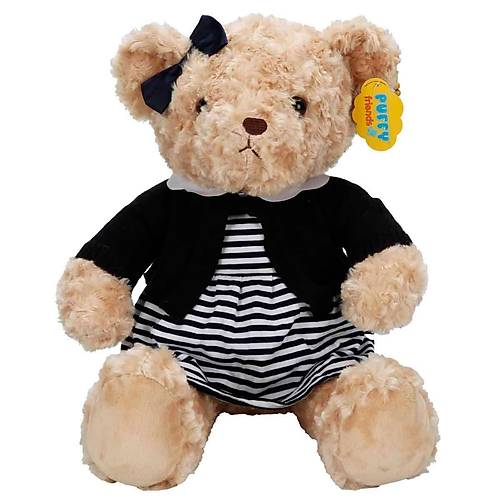 4807 K�yafetli Pelu� Ay� Teddy Bear 37 cm -Sunman