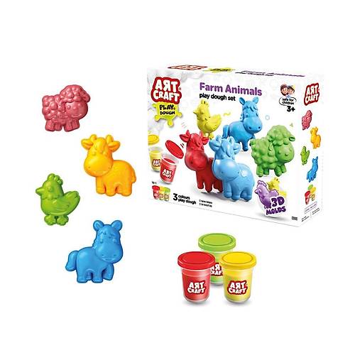 03993 Art Craft �iftlik Hayvanlar� Hamur Set 168 Gr -Fentoys