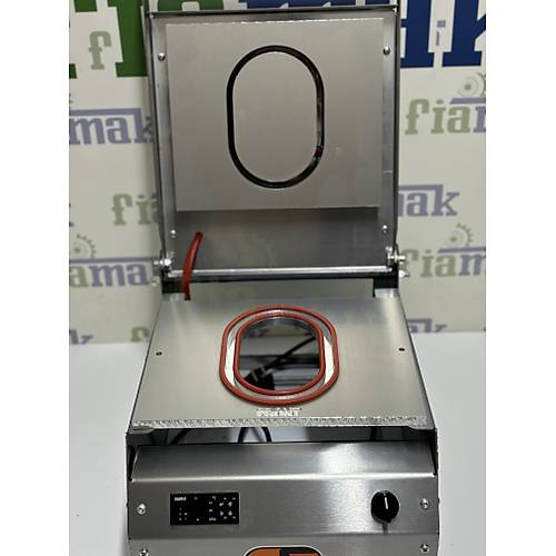 Tabak Kapatma Makinesi Scak Yemek Paketleme Makinas Oval Kap 117 x 177 mm