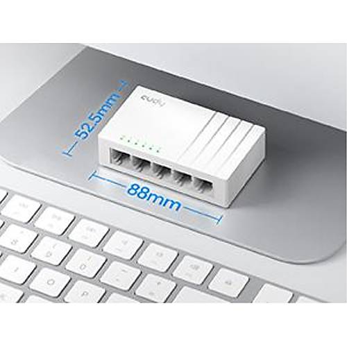 CUDY 5-Port 10/100 Mbps Metal Switch