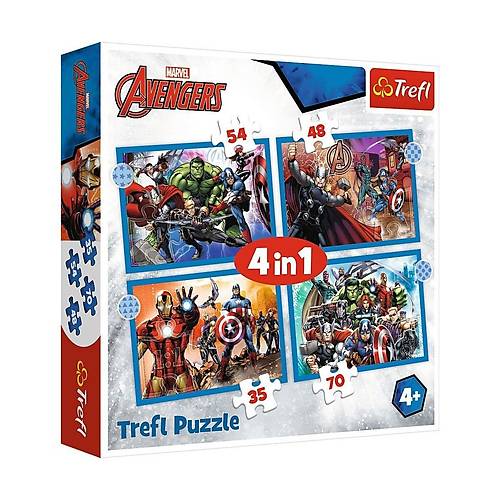 PUZZLE-34386  The Avengers 4IN1  Puzzle