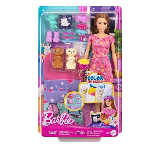 HXN01 Barbie ve K�pek�ikleri Pijama Partisi