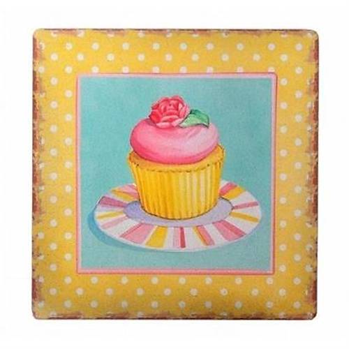 BUFFER Decotown Duvar Panosu 40*40 Cup Cake Muffin Motifli Duvar Ss