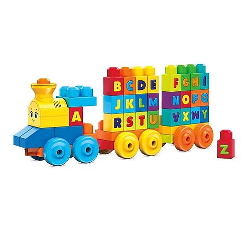 FWK22 MEGA BLOKS Mzikli Alfabe Treni 50 para +1 ya