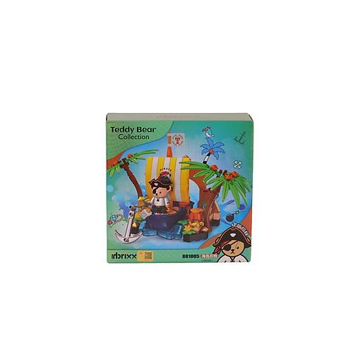 P881005 PANLOS TEDDY AYI KOLEKS�YONU KORSAN 190 PAR�A BLOCK OYUNCAK